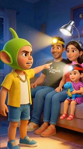 Everyone has a light on their head… and Larín Junior doesn't understand anything! 😱💡