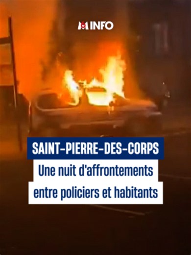 De violents affrontements entre forces de l'ordre et habitants ont eu lieu dans la nuit du 19 au 20 septembre à Saint-Pierre-des-Corps. Tout est parti d'une intervention de la police qui voulait mettre fin à un rodéo urbain. Un jeune à moto a été percuté par les policiers, il a été blessé à la jambe. Le calme a été retrouvé vers 4 heures du matin. #SinformersurTiktok #actu #info #police