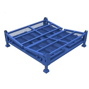 [Hot Item] Full Welding Storage Cage Goods Shelves with Durable Pallet