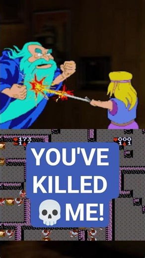 Zelda is TOO happy to kill this guy. 🙃