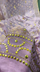 Beautiful light purple color suit Pure banarsi Mukesh work 2pc shirt n dobatta Fabric pure chiffon Lylic shade Msg us now to book your order U can whatsapp us on 03060771683 or 03009684983 #usamaboutique #clothing #fashion #brand #mukesh #banarsi #golden #weddingcollection #womenwear | Usama Boutique