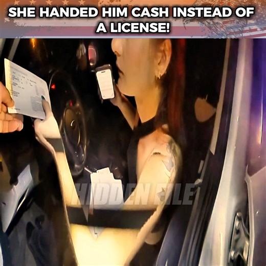 Drunk Driver Hands Cop A Stack Of Cash Instead Of License A routine DUI investigation took a bizarre turn when this driver reached for her wallet—but didn't pull out her ID. Instead, she handed the officer a thick stack of cash, claiming it was "everything" he needed to see. Watch the moment her attempt to bypass the law fails, leading to a field sobriety test and a one-way trip to jail. Check out the full intense bodycam footage below. 👇 #PoliceBodycam #DUI #Busted #CaughtOnCamera | Grupo Tran
