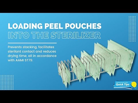Loading Peel Pouches Into the Sterilizer