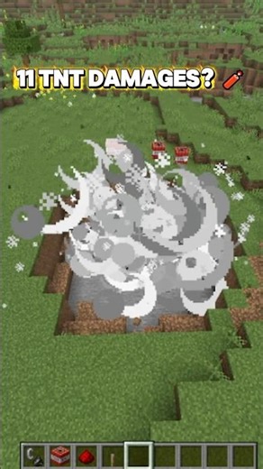 11 Block TNT Test BOOM 💥 #minecraft #shorts