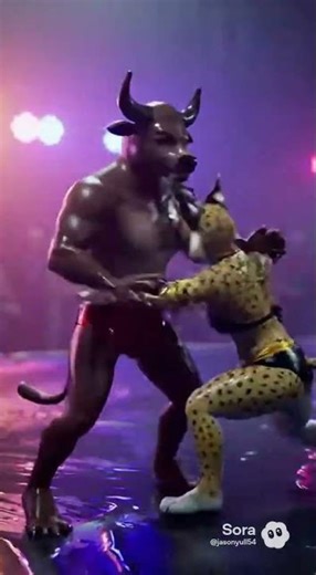 Mixed Oil Wrestling Match 11