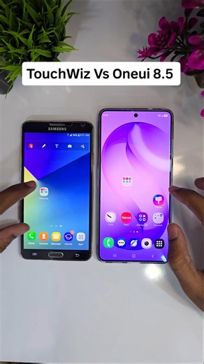TouchWiz Vs One UI 8.5 Folder Customization S26 Ultra Samsung #shorts #youtubeshorts
