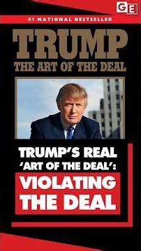 Trump real 'art of the deal' is just violating the deal