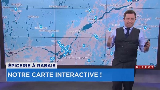 Voici la carte interactive des épiceries à rabais