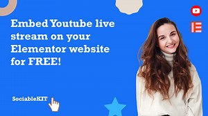 How to embed YouTube Live Stream on your Elementor website  for FREE?