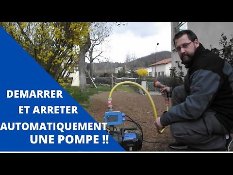 How to automatically start and stop a water pump?
