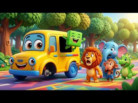 La Gran Aventura del Autobús de las Formas Geométricas 🚌 Canciones Infantiles y Rimas para Niños