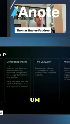 Anote on Instagram: "Legal documents are like code, change one piece and it changes everything. Unlike code, they can't be tested. Time spent affects quality, and they're hard to edit. Sometimes, AI even outperforms lawyers! #LegalTech #AIlaw #Lawyers #LegalAI #Innovation #LawTech #LegalInnovation #AI"
