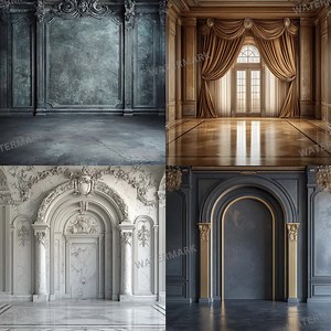 Regal Room Digital Photography Backdrop - Elegant Studio Backdrops for Photographers, Wedding & Senior Backdrops - Digital Background - Etsy