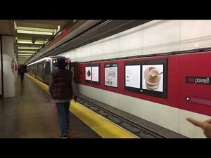 Muni Metro N Judah @ Powell Street Station San Francisco California (Slow Motion)