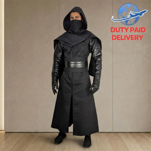 Dark Side Warrior Sith Costume | Medieval Inspired Hooded Cosplay Robe | Gothic Villain LARP Cape - Etsy