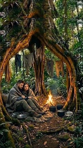 Couple Builds an Incredible Off-Grid Treehouse from Scratch #survival #outdoors #building #camping