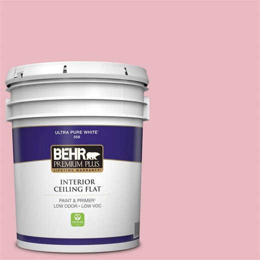 Reviews for BEHR PREMIUM PLUS 5 gal. #M150-2 Peppermint Stick Ceiling Flat Interior Paint & Primer | Pg 5 - The Home Depot