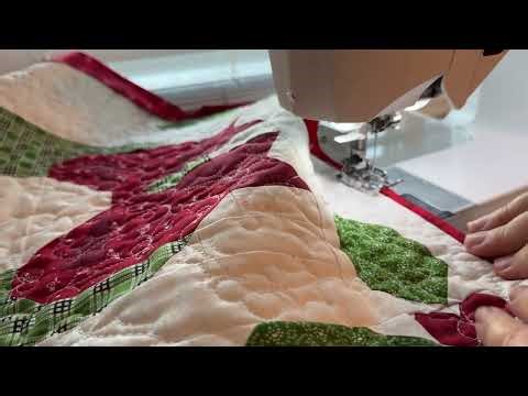 Binding tutorial- Bow-tiful Wreath Table Runner Sew along