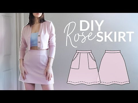 Mini Skirt Sewing Tutorial + NEW Sewing Pattern! | ROSE