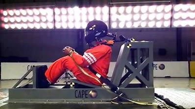 HANS and CAPE provide a side-by-side comparison of HANS Device versus no HANS Device. | Motorsport Safety Foundation