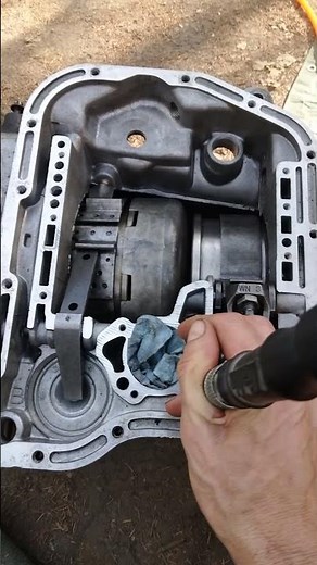 46RE transmission front and rear band servo test using air