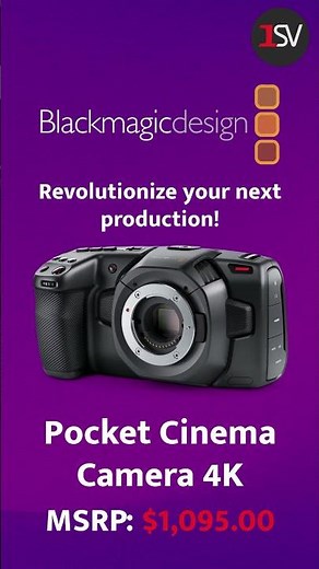 Blackmagic Design's Pocket Cinema Camera 4K: An Advanced Digital Film Camera!