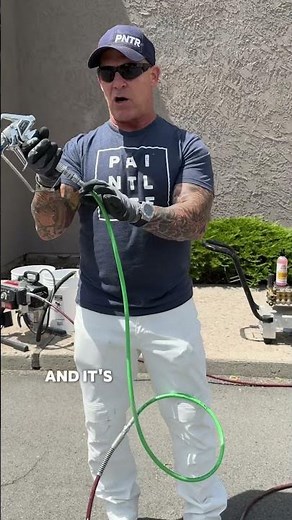 Use a hose whip on your sprayer. #contractorlife