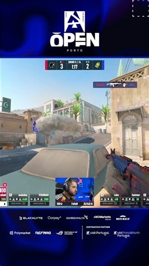 FalleN TAKES CONTROL and CLOSES the round with a 1v2 #blast #Open #cs #cs2 #csgo