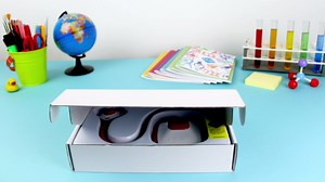 HUE HD Pro Flexible USB 11x17 Document Camera and Classroom Visualizer for Teachers: Built-in Microphone/Lights, Windows, macOS, Chromebook Compatibility (Blue Camera with White Carry Case)