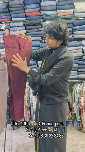 MAAFUNKYBOYZ on Instagram: "Offer 1000 💸(3) Formal pant.👖👖👖 Single Piece 💸400👖 Size : 28 30 32 34 36 This offer for followers 📍📍📍📍📍📍📍📍📍📍📍📍📍 Location in bio Balkampet main road opposite SBI ATM If you get any location problem you can contact to numbers they share you the location📞📞 7893918147, 8074532141, 8686386019 #maafunkyboyz #