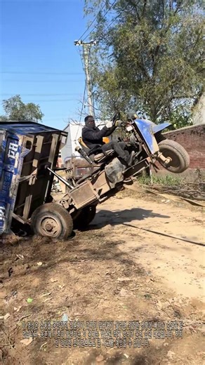 "농촌 현장의 위기 극복! 소똥 운반 중 삼륜차 '뒤집힘 사고' 피하는 법"