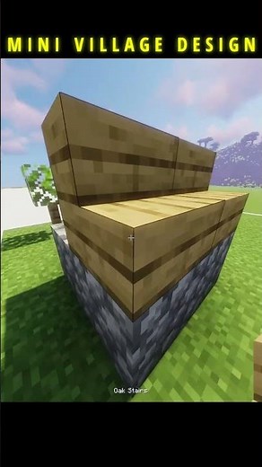 MINI Village Build Tutorial In Minecraft 🤩 #shorts #minecraft