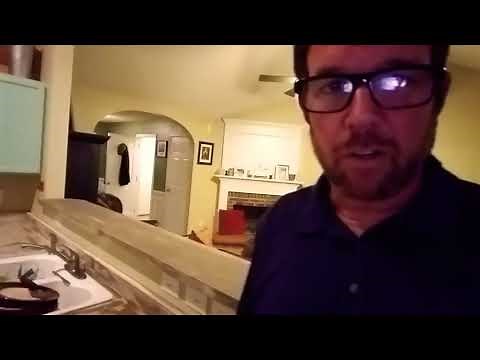 Henry feather finish kitchen countertop transformation over old laminate (part 1)