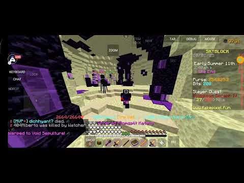 Minecraft Fakepixel Skybloc Server Live Stream