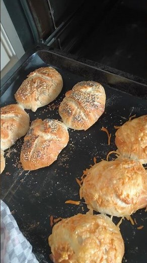 Frische Brötchen über Nacht! (Das EINFACHSTE Rezept) 🥖🔥 #shorts
