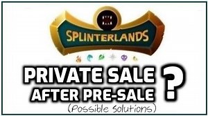 Splinterlands | Chaos Legion Pre-Sale & Private Sale Solution...