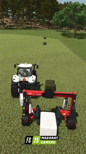 Perfectly Wrapped Bales – So Satisfying! 🔄🌾 | FS25 #Shorts