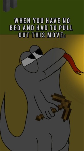 Having no bed on Minecraft be like...💀 #shorts #minecraft