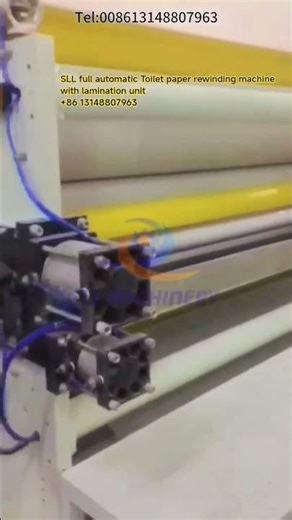 Full automatic toilet paper making machine tissue roll rewinder lamination#tissuepapermachine