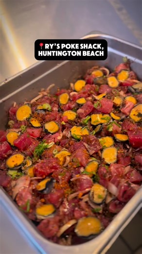 The Ry’s are in California and brought opihi ahi poke Hawaiian style. Limited amount FCFS this week. You can find them premade in da drink fridge, grab only when you are in front of line for keep everyone fair. Straight Hawaiian style, Hawaiian alae pakai, Inamona, sesame oil, sweet onion and fresh opihi! This is a limited special brought straight from Hawaii. We only do this type of specials (limu kohu, lipoa, Opihi, etc) once in awhile because of preservation and Hawaii community shore protect