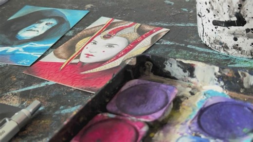 Latest Topps Star Wars card set features Glens Falls artist