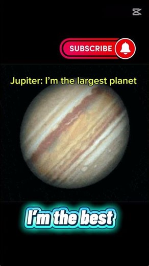 Is Jupiter the Largest Planet? #shorts #edit #phonk #astro #science #fyp #astronomy #facts #fun #sky