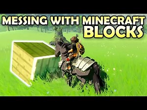It's SO MUCH FUN! Minecraft Blocks in Breath of the Wild (MOD)