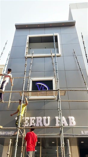 Exterior 👌👍work panipat❤️#viral #shortsfeed #shorts #shortsyoutube #acp #hpl #front elevation