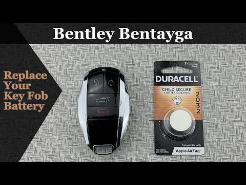 How to DIY Replace or Change a 2017-2021 Bentley Bentayga Key Fob Remote Battery