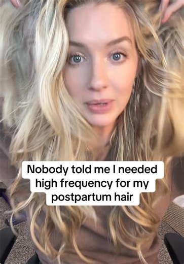 Postpartum Hair Growth Routine with High Frequency Tool