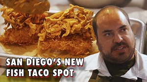 49K views · 370 reactions | Nothing is frozen at this San Diego taco spot. Pablo Becker, chef-owner of Fish Guts, only uses fresh fish caught by local fishermen when making his wildly popular Baja-style fish tacos that often sell out by dinner service. At the counter, you'll find beer-battered local rockfish, blackened local opah belly, and coconut-battered shrimp. | Eater | Facebook
