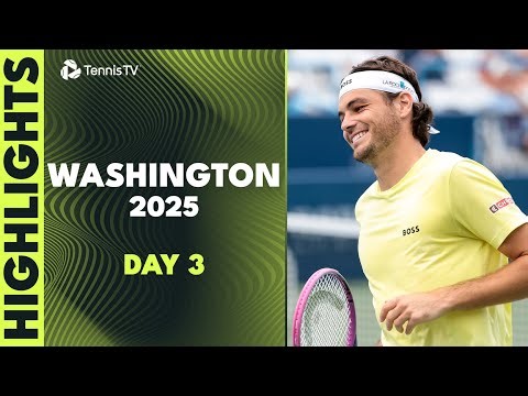 Fritz, Medvedev, Tiafoe & More Open Campaigns | Washington 2025 Highlights Day 3