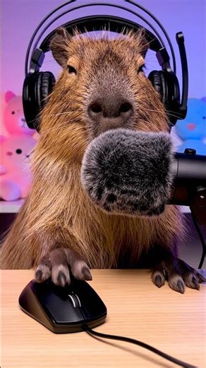 ASMR: Sleepy Capybara Streamer — Soft Taps & Mouse Clicks