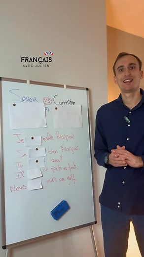 3.3K views · 4.5K reactions | SAVOIR ou CONNAÎTRE en français ? 類 SAVOIR : - pour des faits, des informations - suivi souvent d’un verbe à l’infinitif ou d’une proposition (que, si, comment…) CONNAÎTRE : - pour des personnes, des lieux, des choses #fle #françaisfacile #grammairefrançaise #apprendrelefrançais #learnfrench #frenchgrammar #french #français #francese #frances #paris #aprenderfrances #france #savoir #frenchteacher | Français avec Julien | Facebook